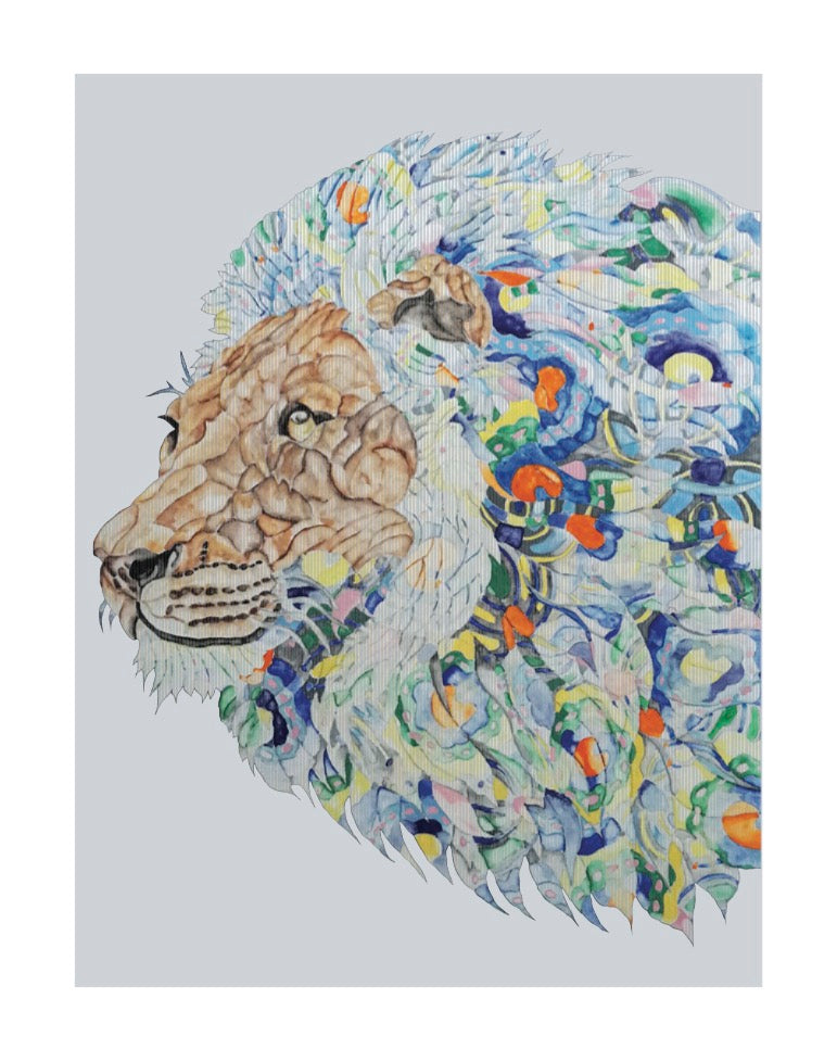 Ocean Day Dreaming LION - SEAFOAM BLUE.