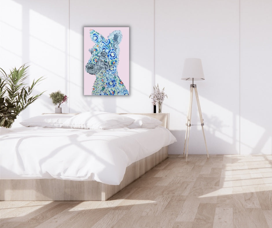 Ocean Day Dreaming KANGAROO - LIGHT PINK.