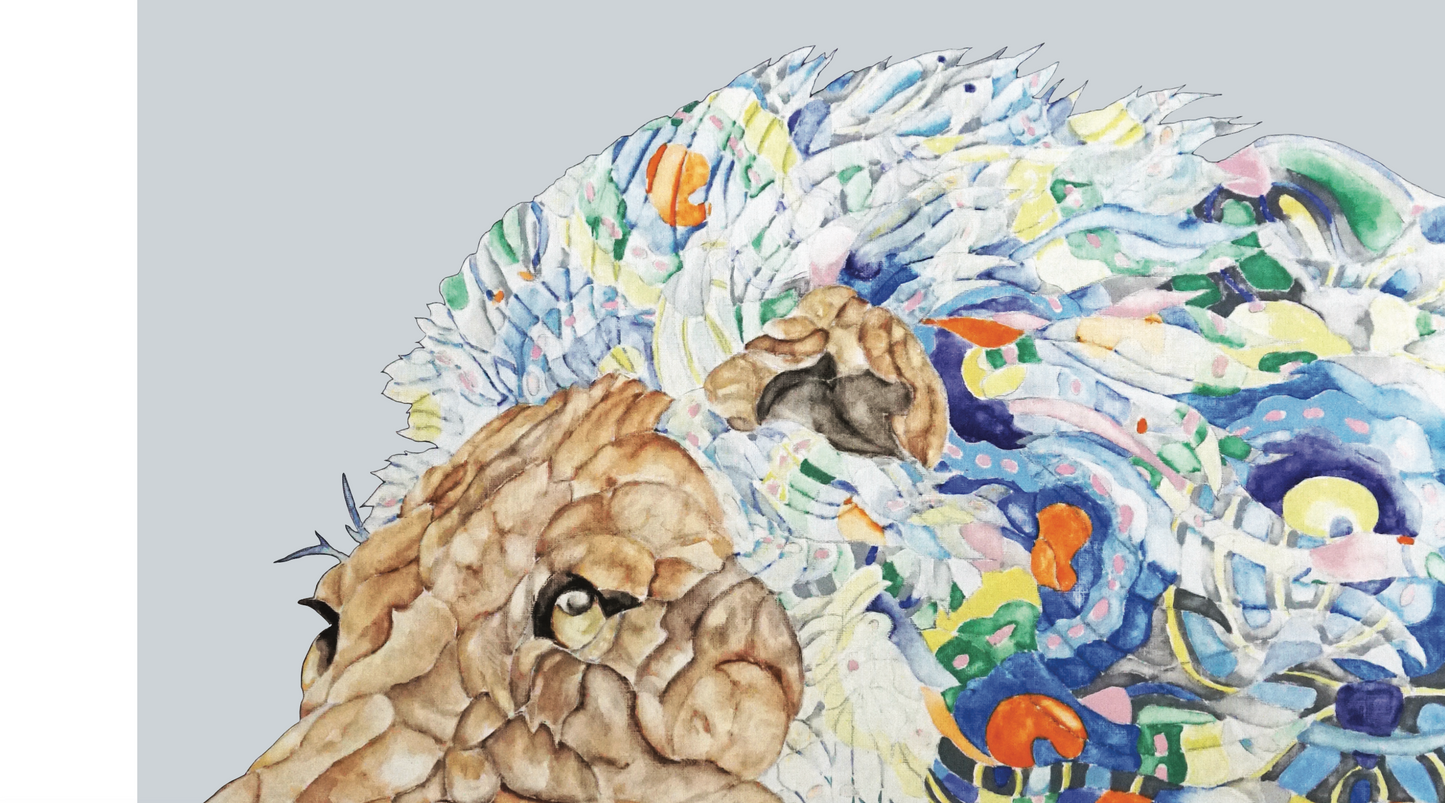 Ocean Day Dreaming LION - SEAFOAM BLUE.