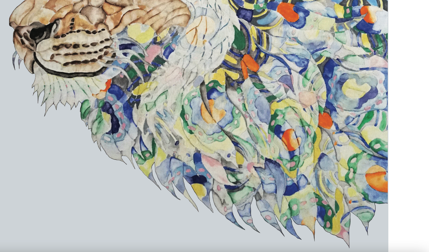 Ocean Day Dreaming LION - SEAFOAM BLUE.
